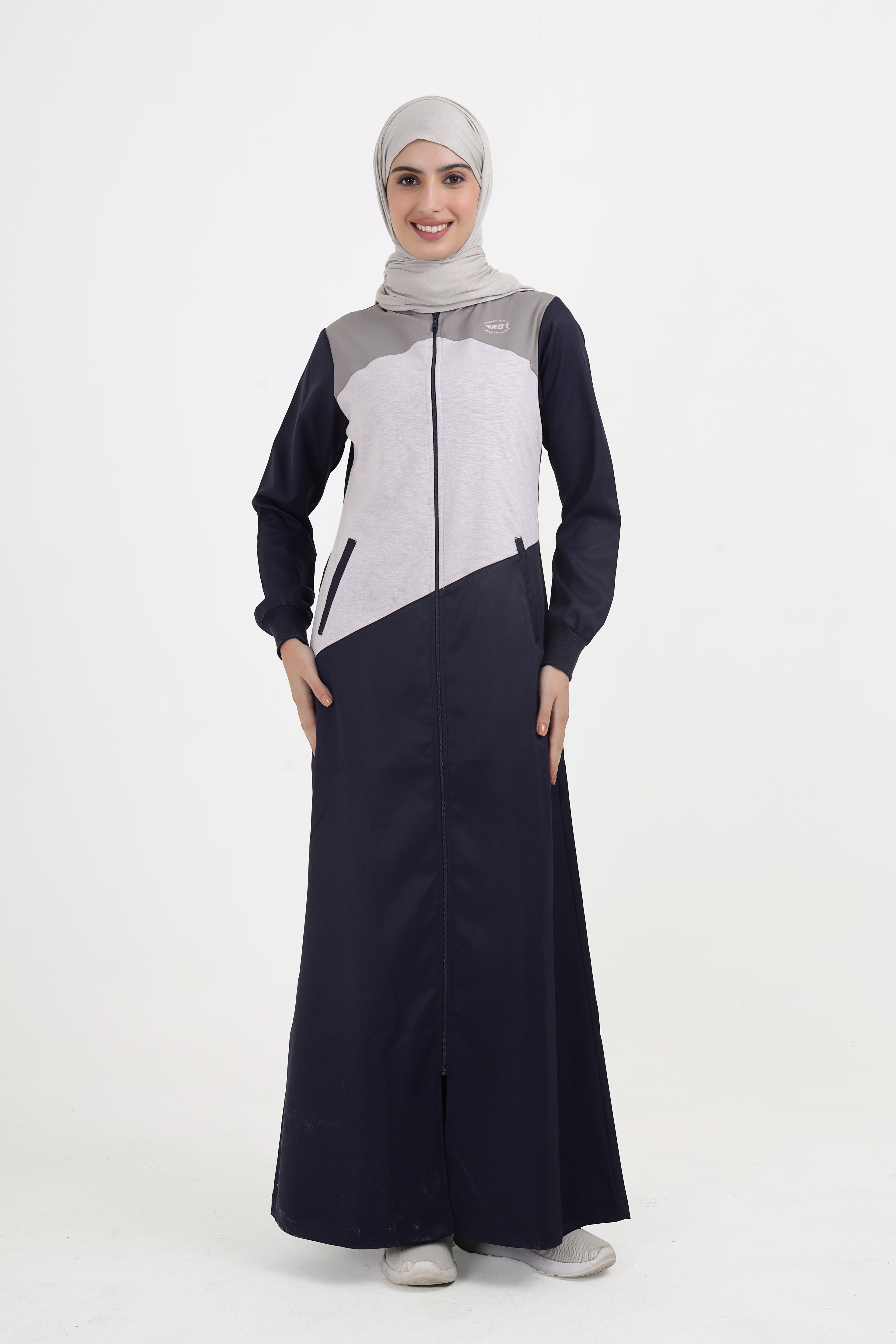 City Comfort Navy Contrast Jilbab