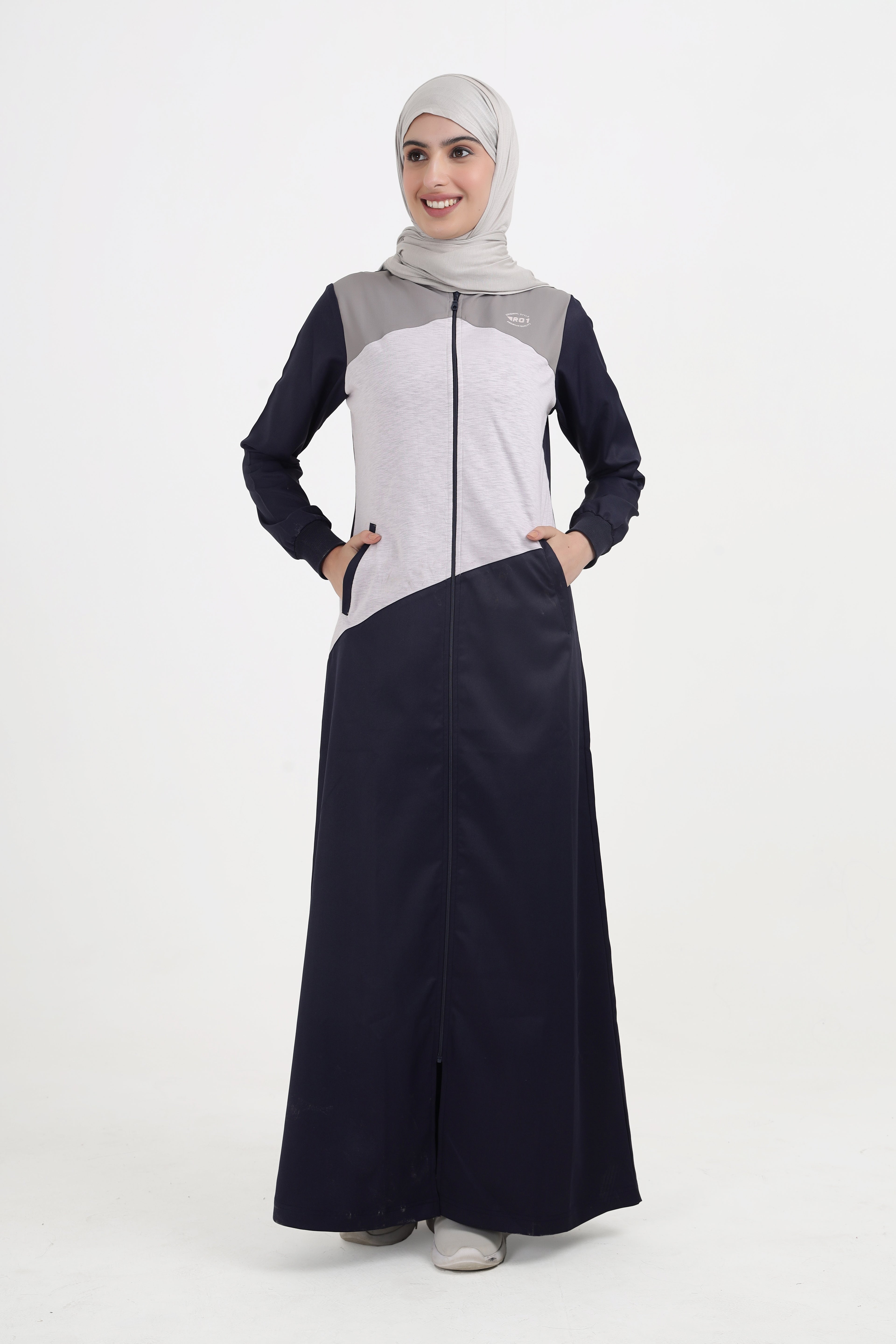City Comfort Navy Contrast Jilbab