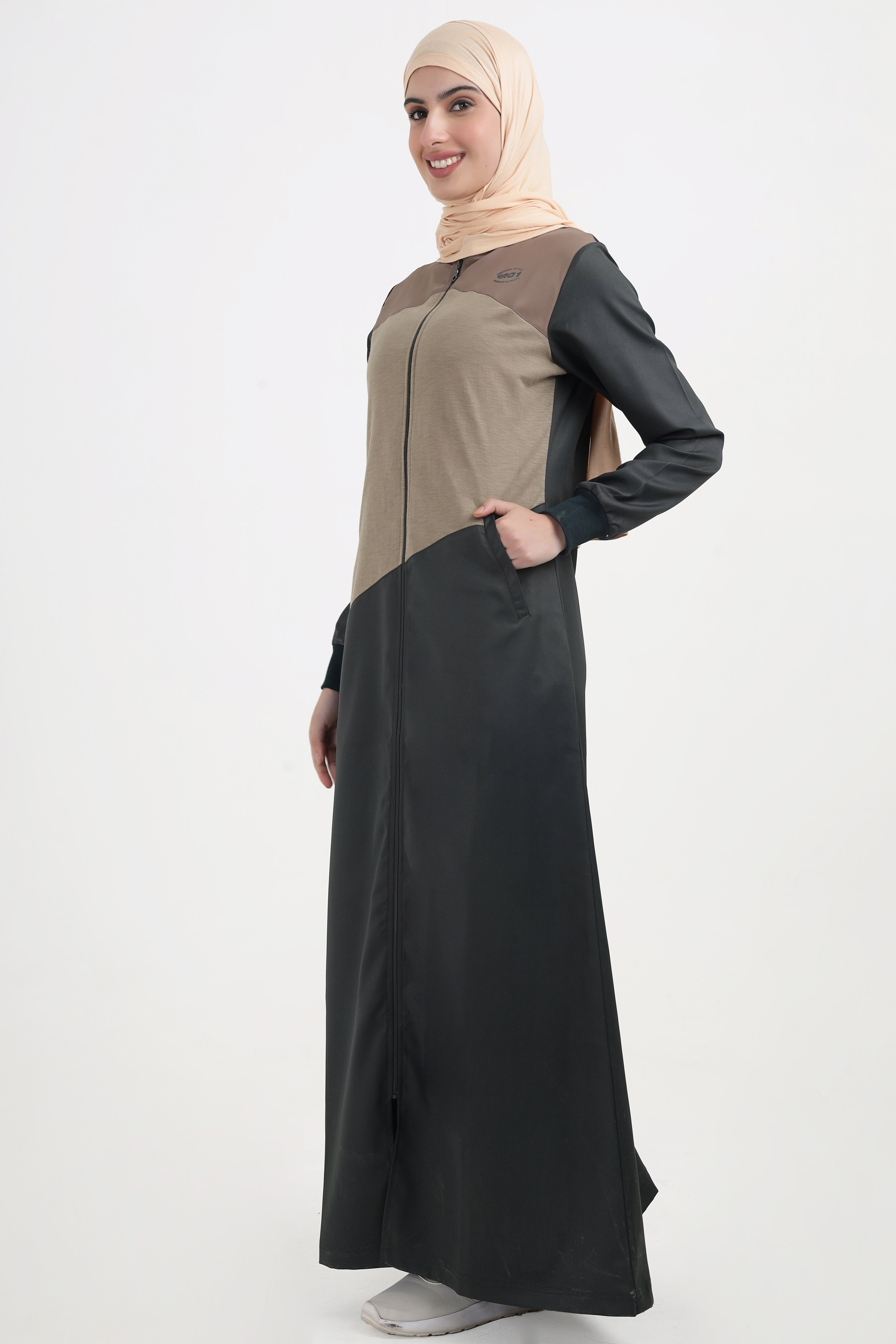 Mode Green Contrast Jilbab