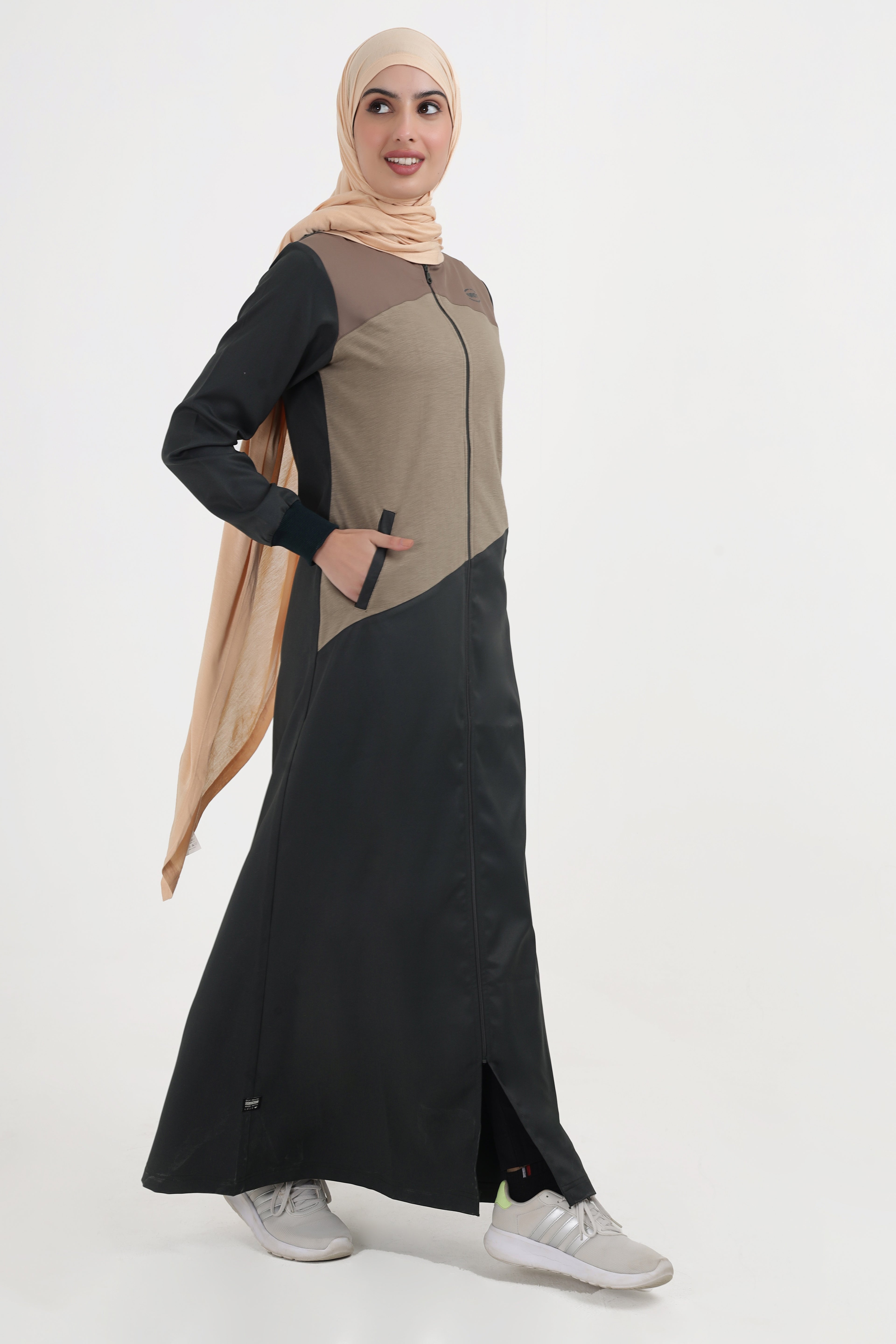 Mode Green Contrast Jilbab