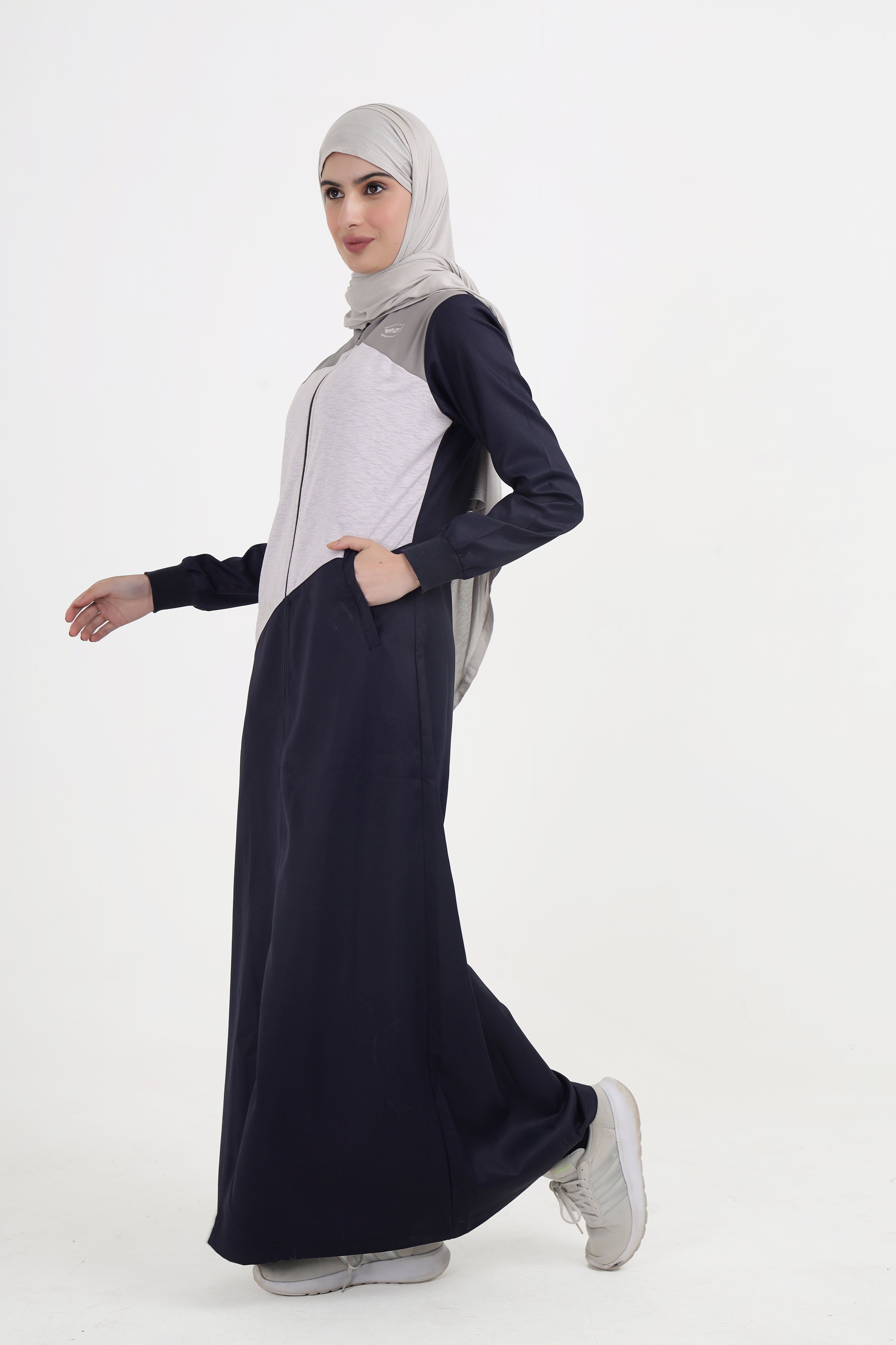 City Comfort Navy Contrast Jilbab
