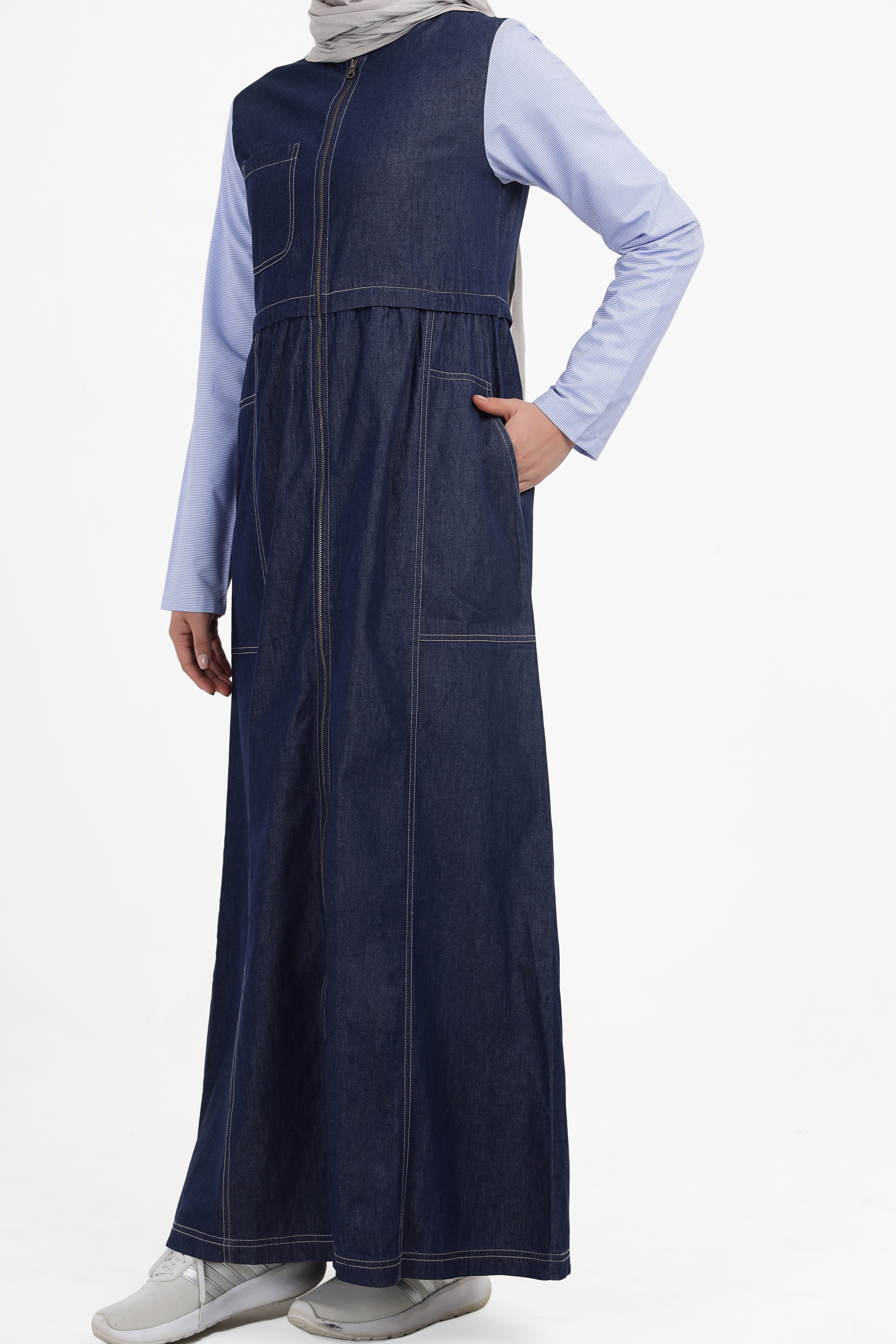 Deep Tide Full Front Open Jilbab