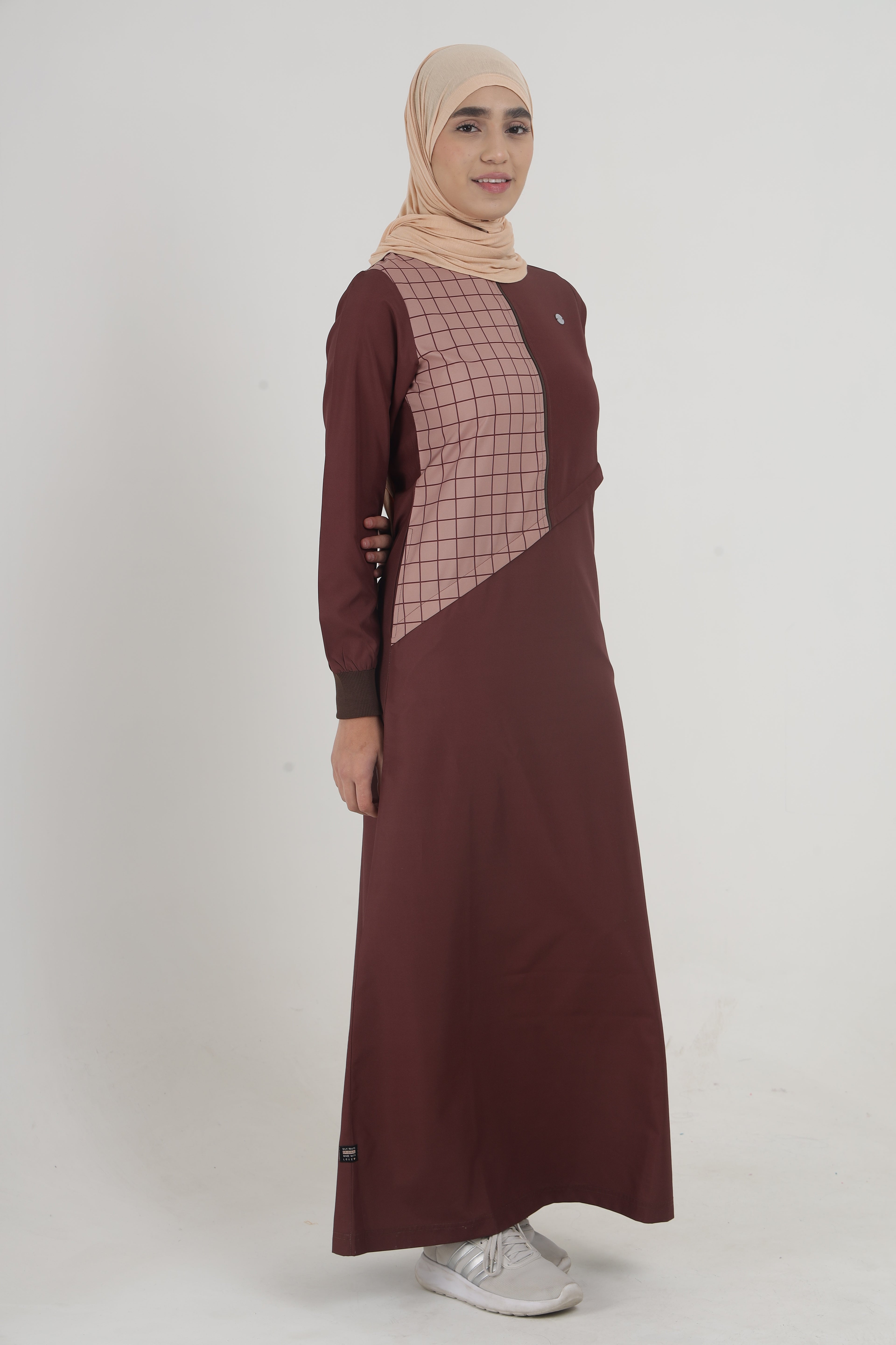 Brown Wave Utility Jilbab