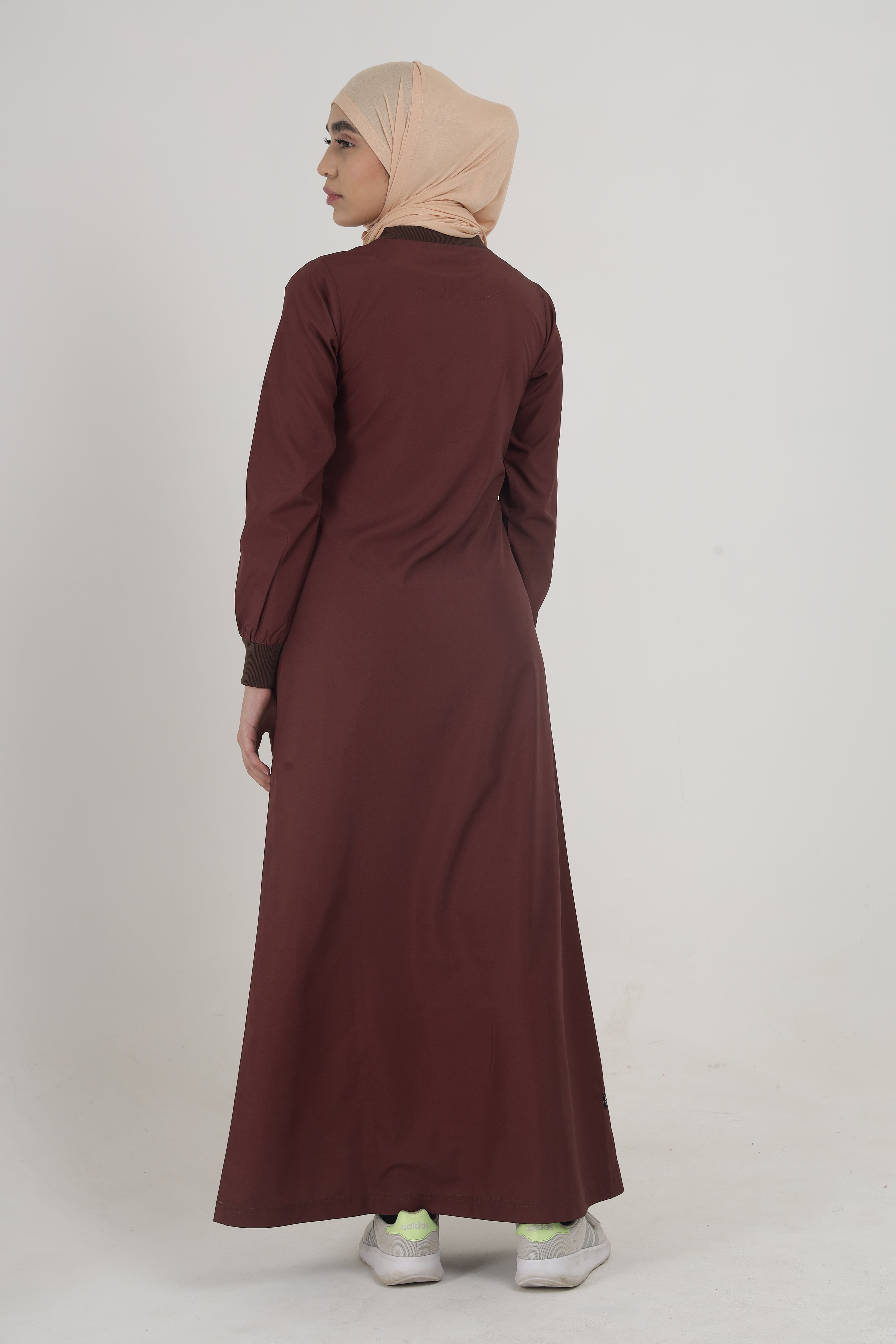 Brown Wave Utility Jilbab