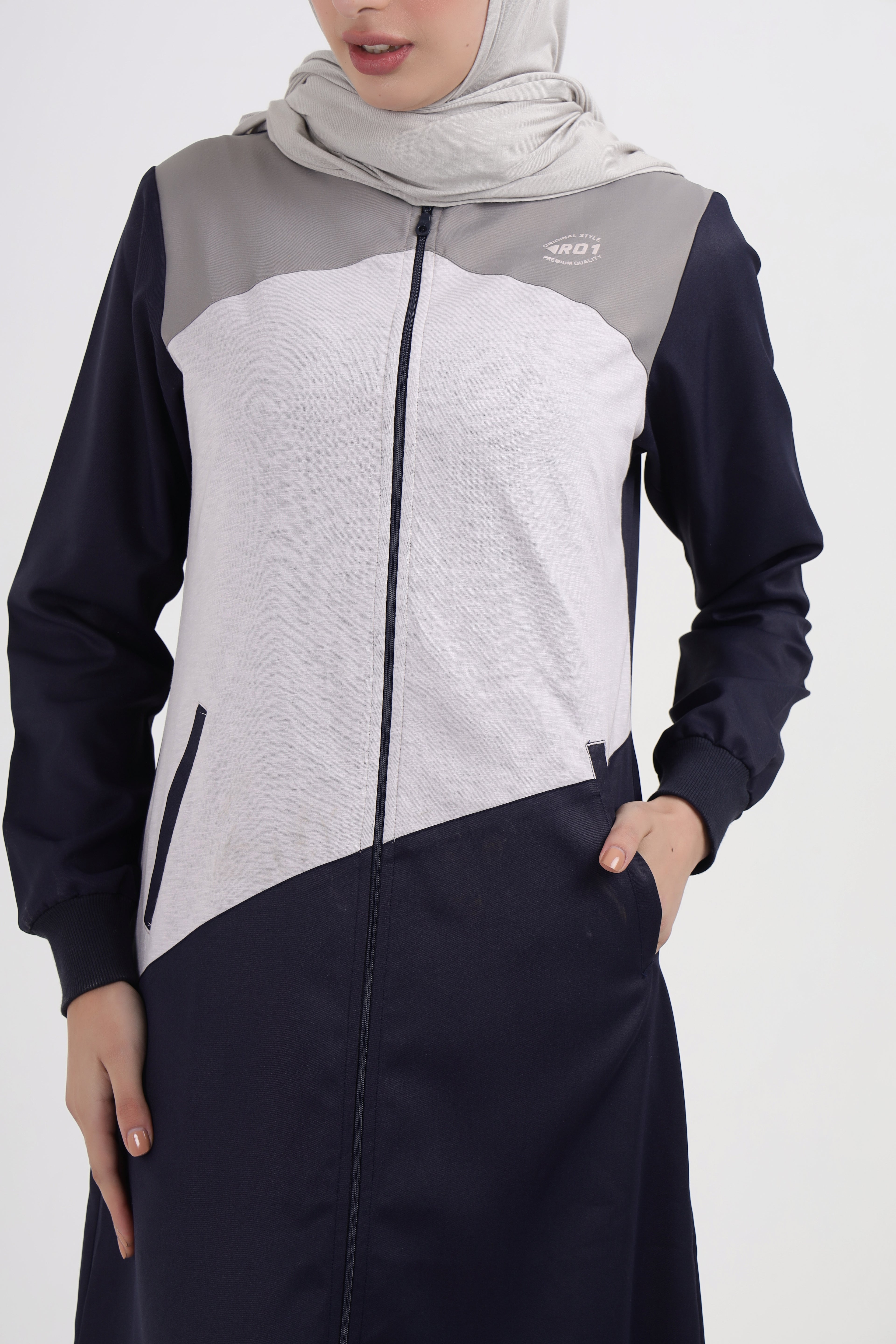 City Comfort Navy Contrast Jilbab