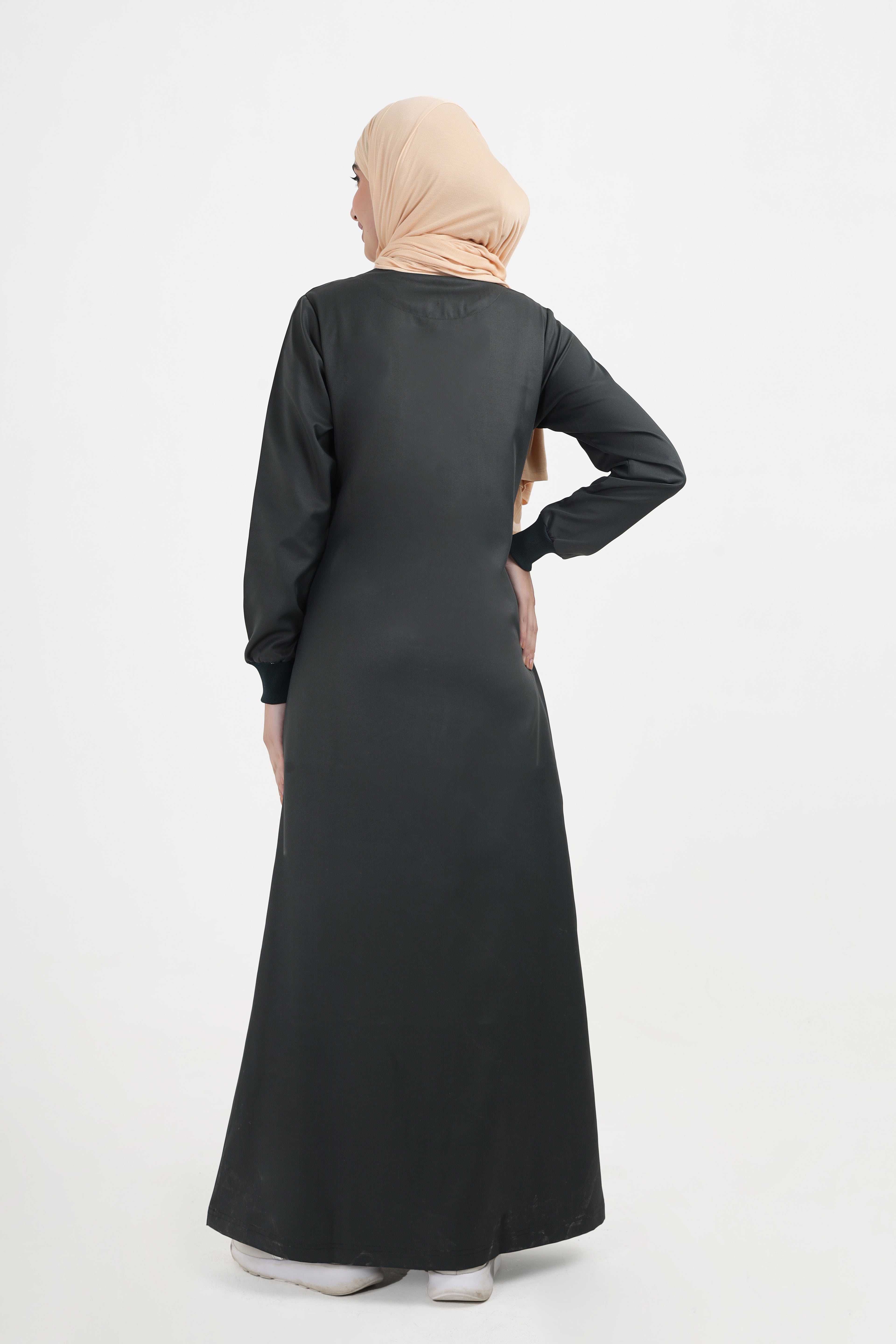 Mode Green Contrast Jilbab